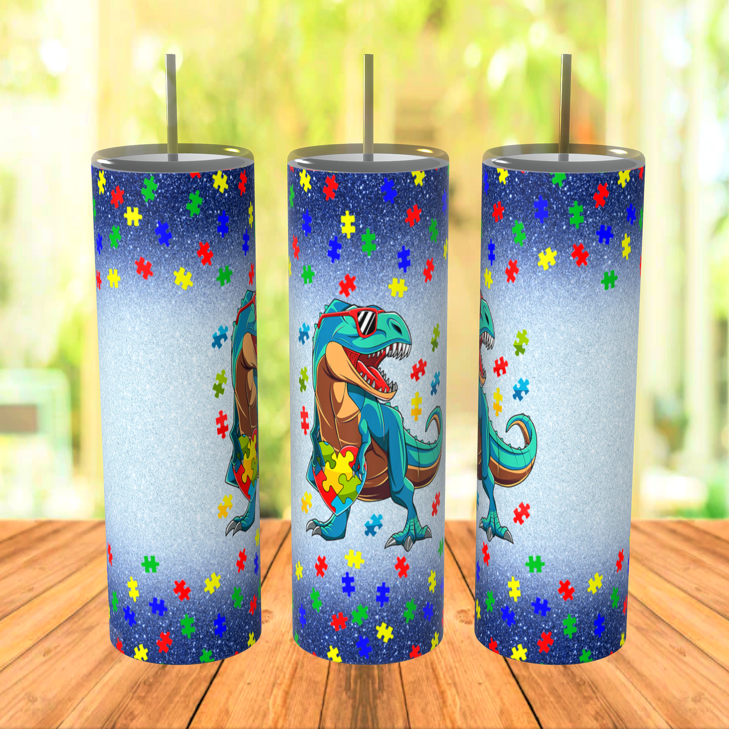 Autism Dino Tumbler